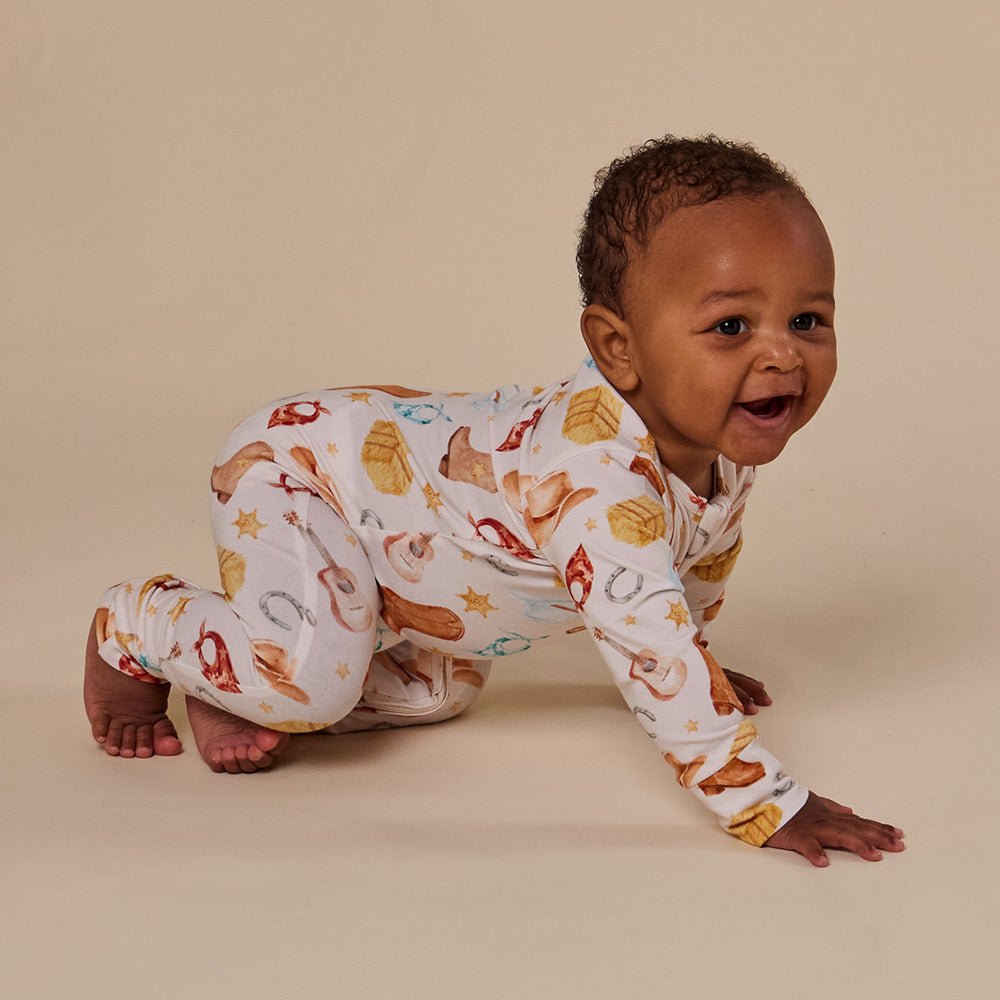 Cowboys Organic Snugglesuit Convertible Romper - View 8