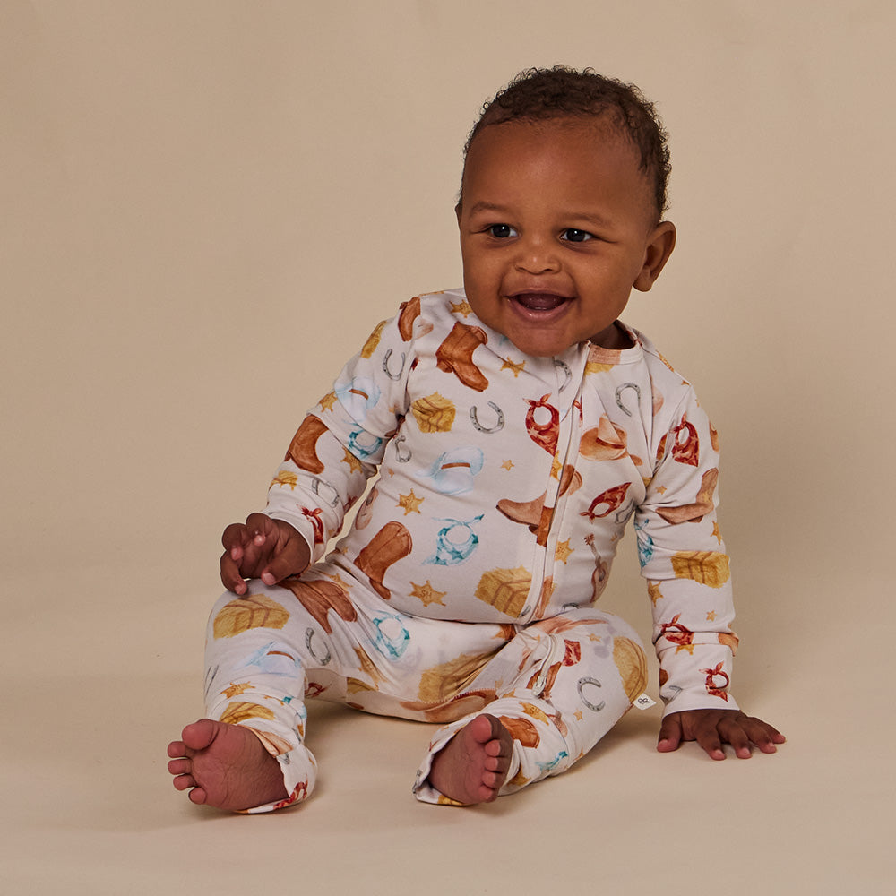Cowboys Organic Snugglesuit Convertible Romper - View 3