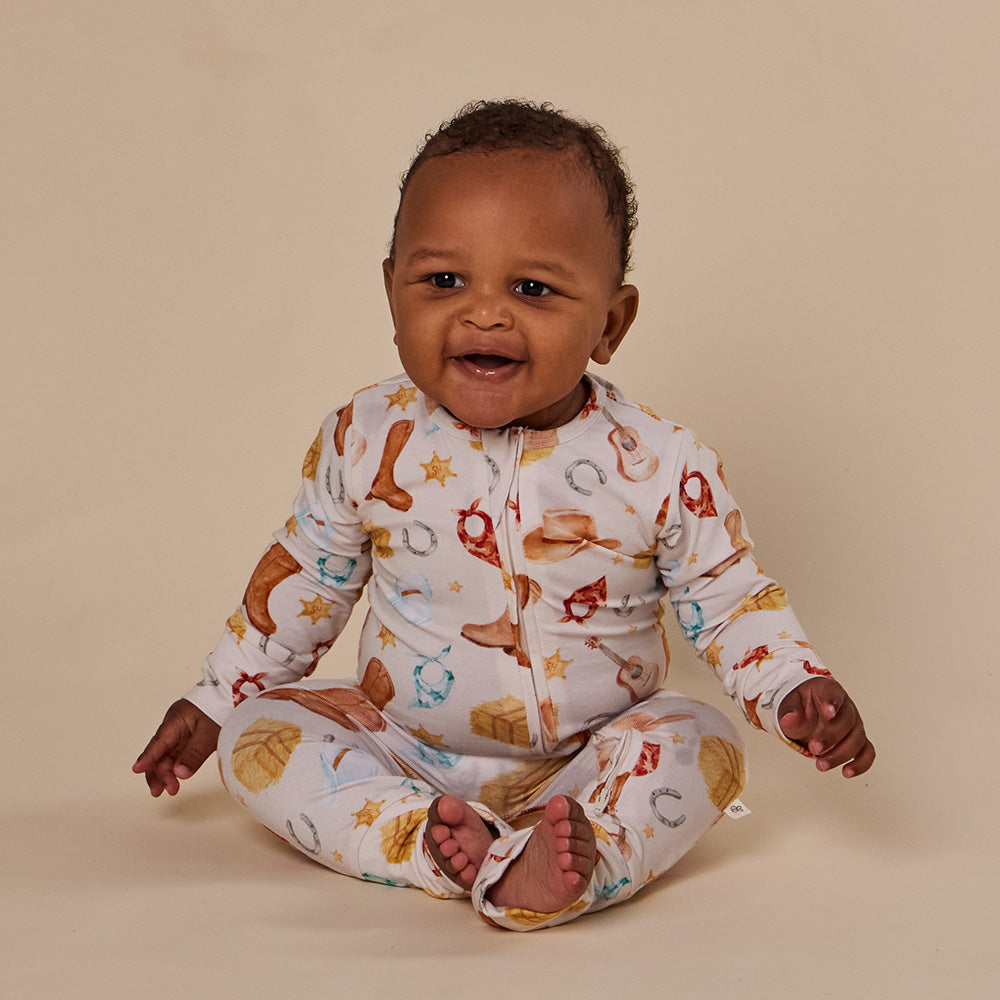 Cowboys Organic Snugglesuit Convertible Romper - View 7