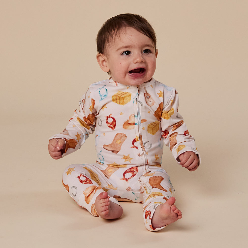 Cowboys Organic Snugglesuit Convertible Romper - View 11
