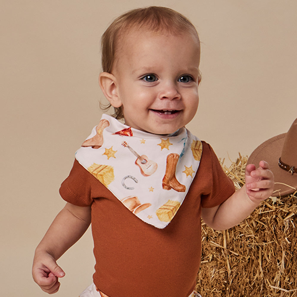 Cowboys Organic Dribble Bib - View 4