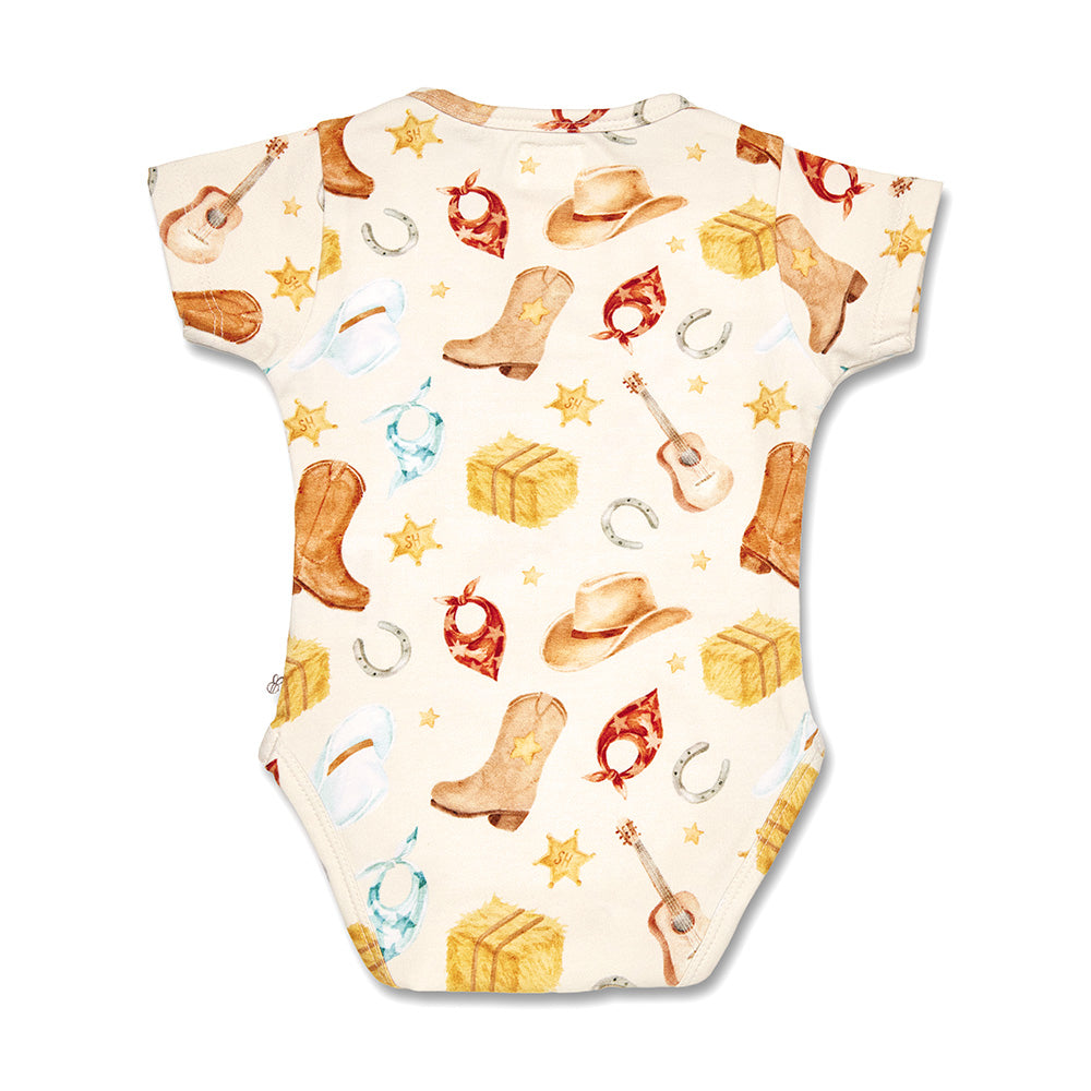 Cowboys Short Sleeve Organic Bodysuit - View 14