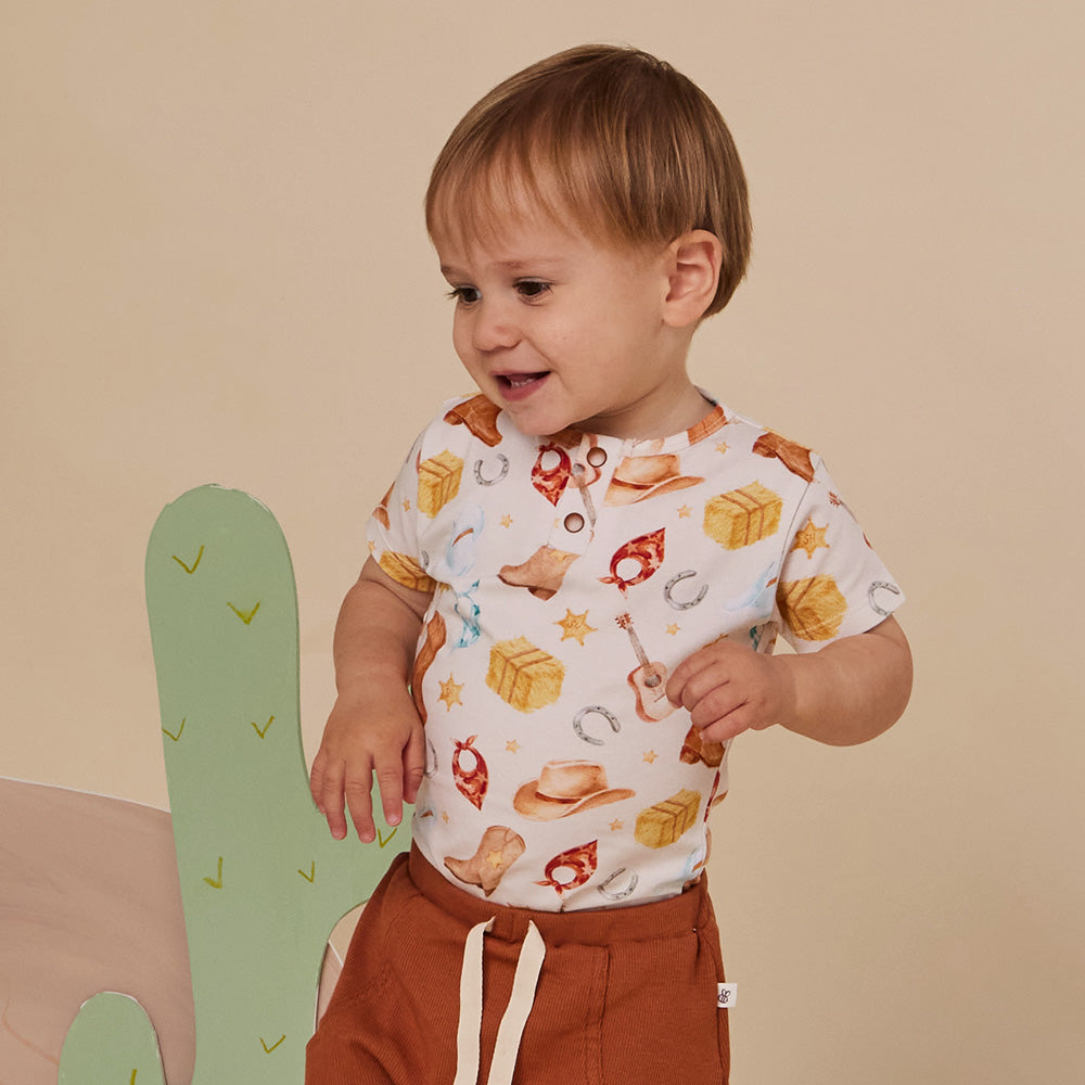 Cowboys Short Sleeve Organic Bodysuit - View 22