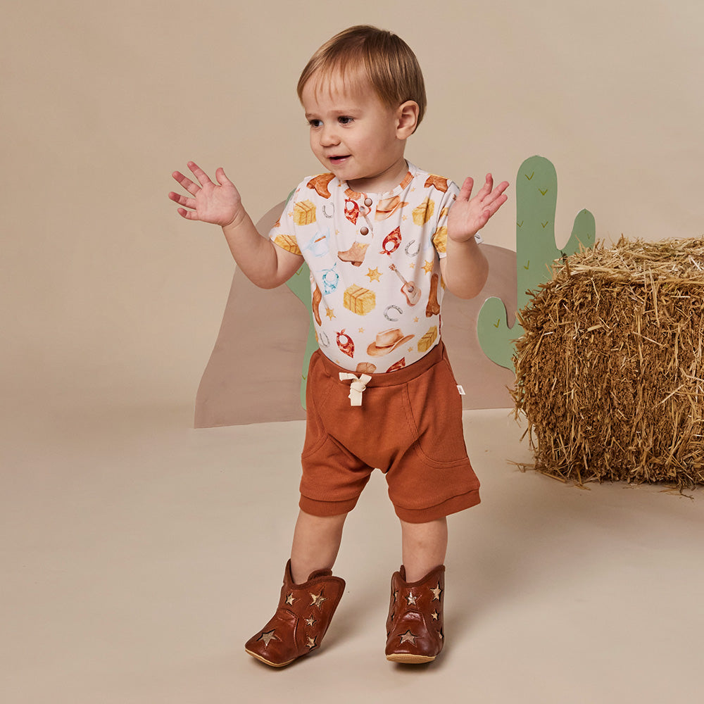 Cowboys Short Sleeve Organic Bodysuit - View 9