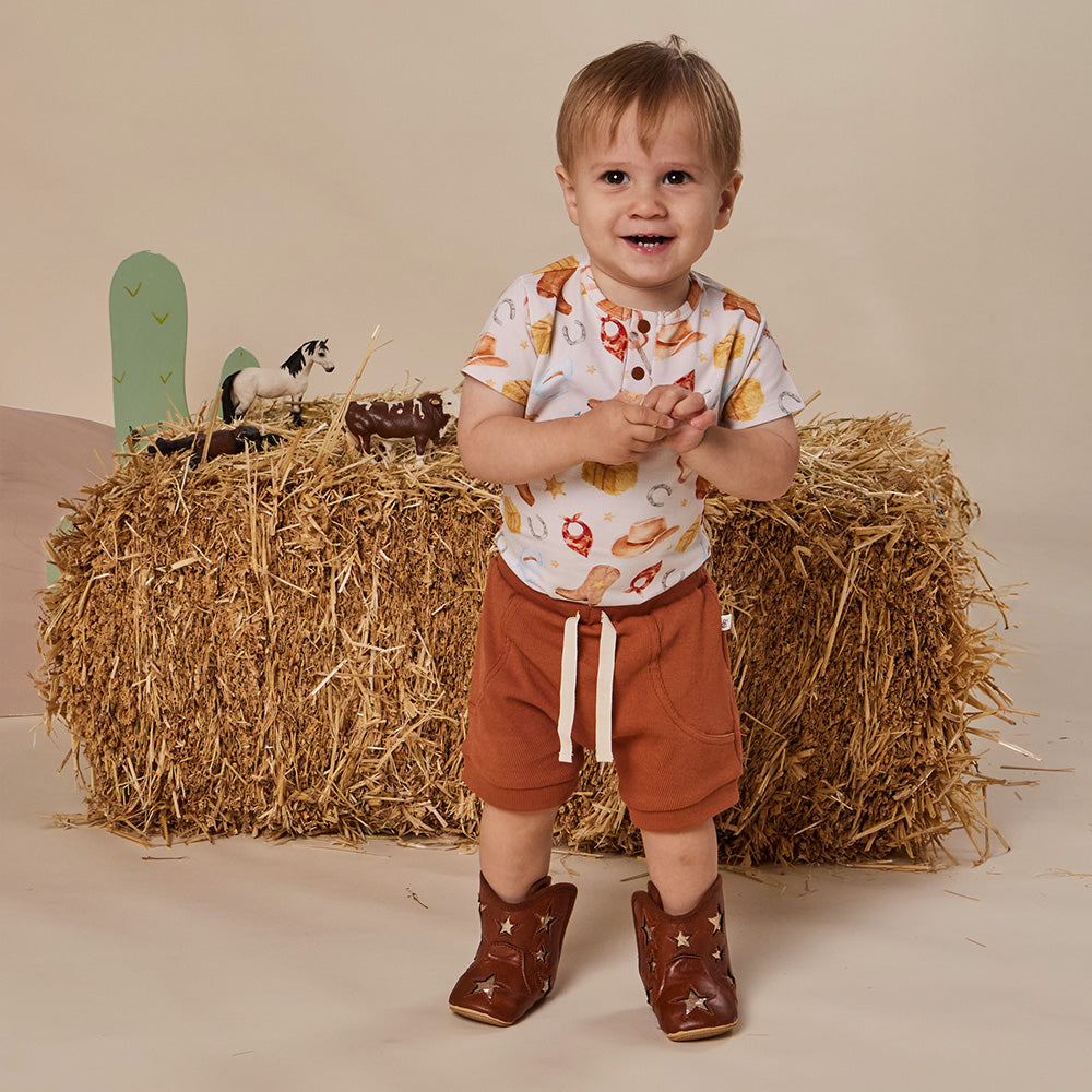 Cowboys Short Sleeve Organic Bodysuit - View 20