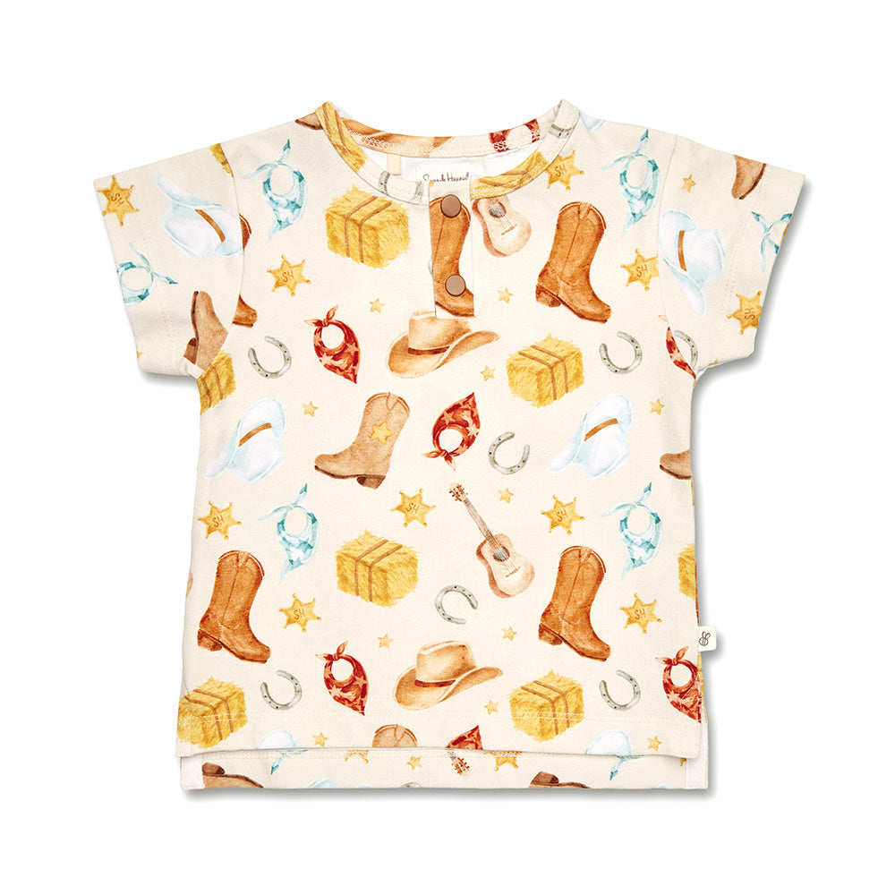 Cowboys Organic Short Sleeve Top - View 2