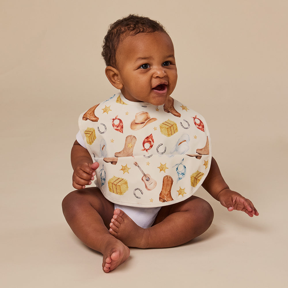 Cowboys Snuggle Bib - View 3