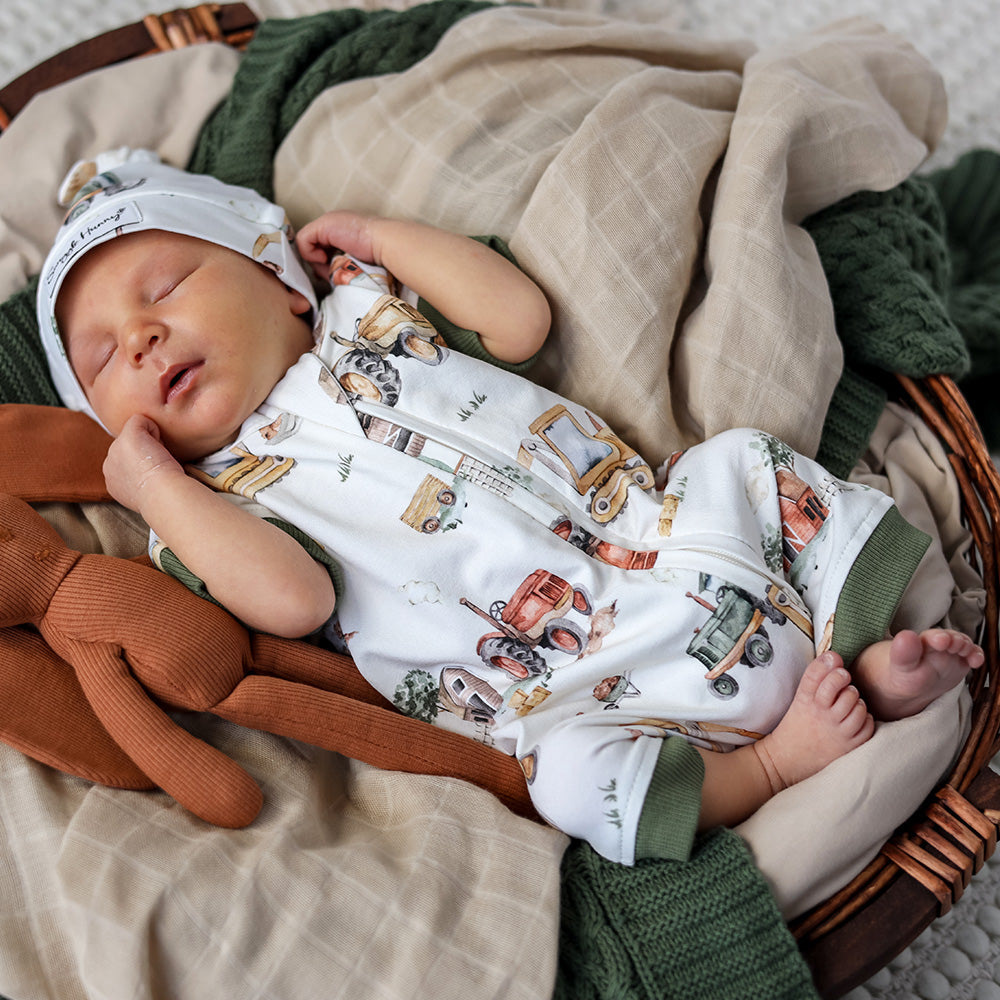 Diggers & Tractors Organic Snuggle Shortie - View 10