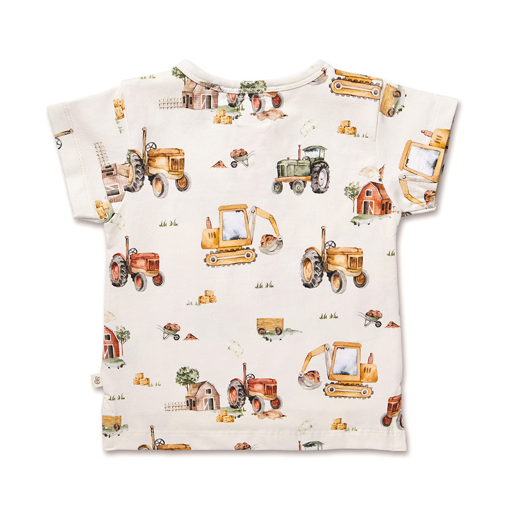 Diggers & Tractors Organic Short Sleeve Top - View 6