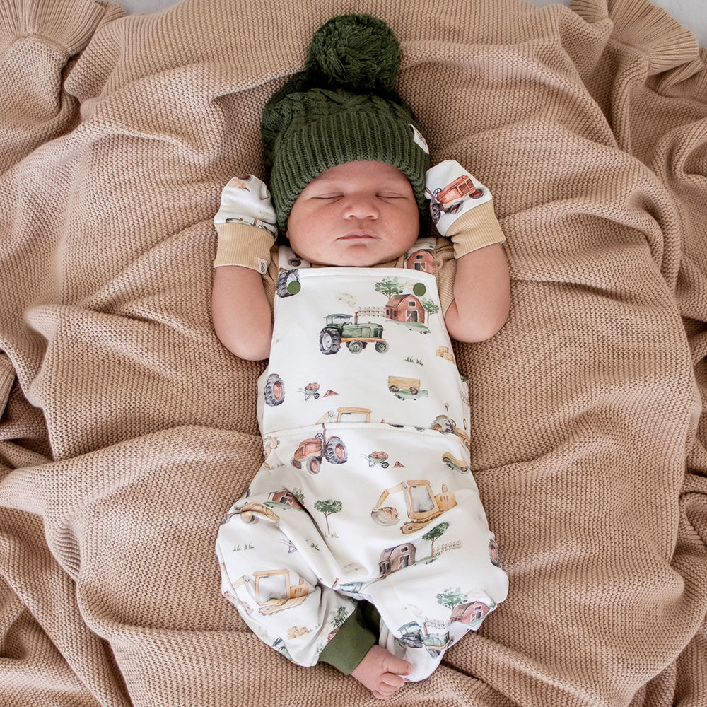 Diggers & Tractors Organic Cotton Mittens - View 3