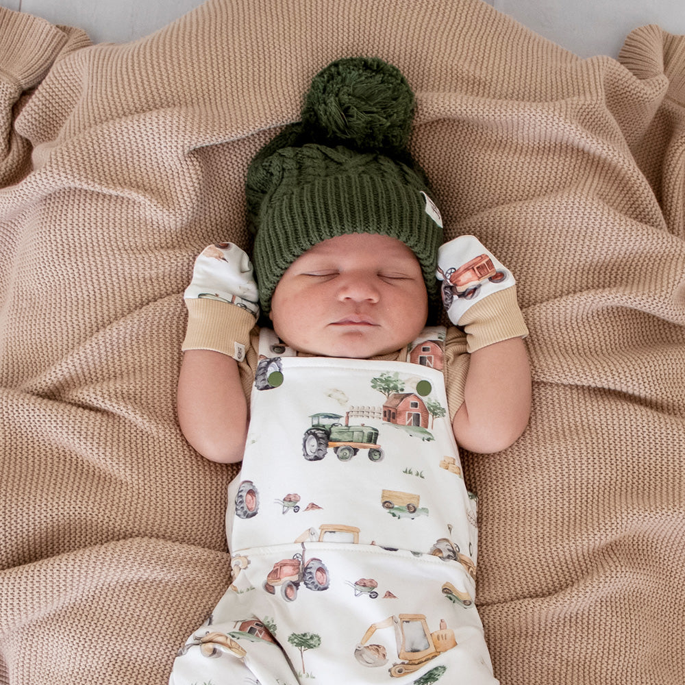 Diggers & Tractors Organic Cotton Mittens - View 4