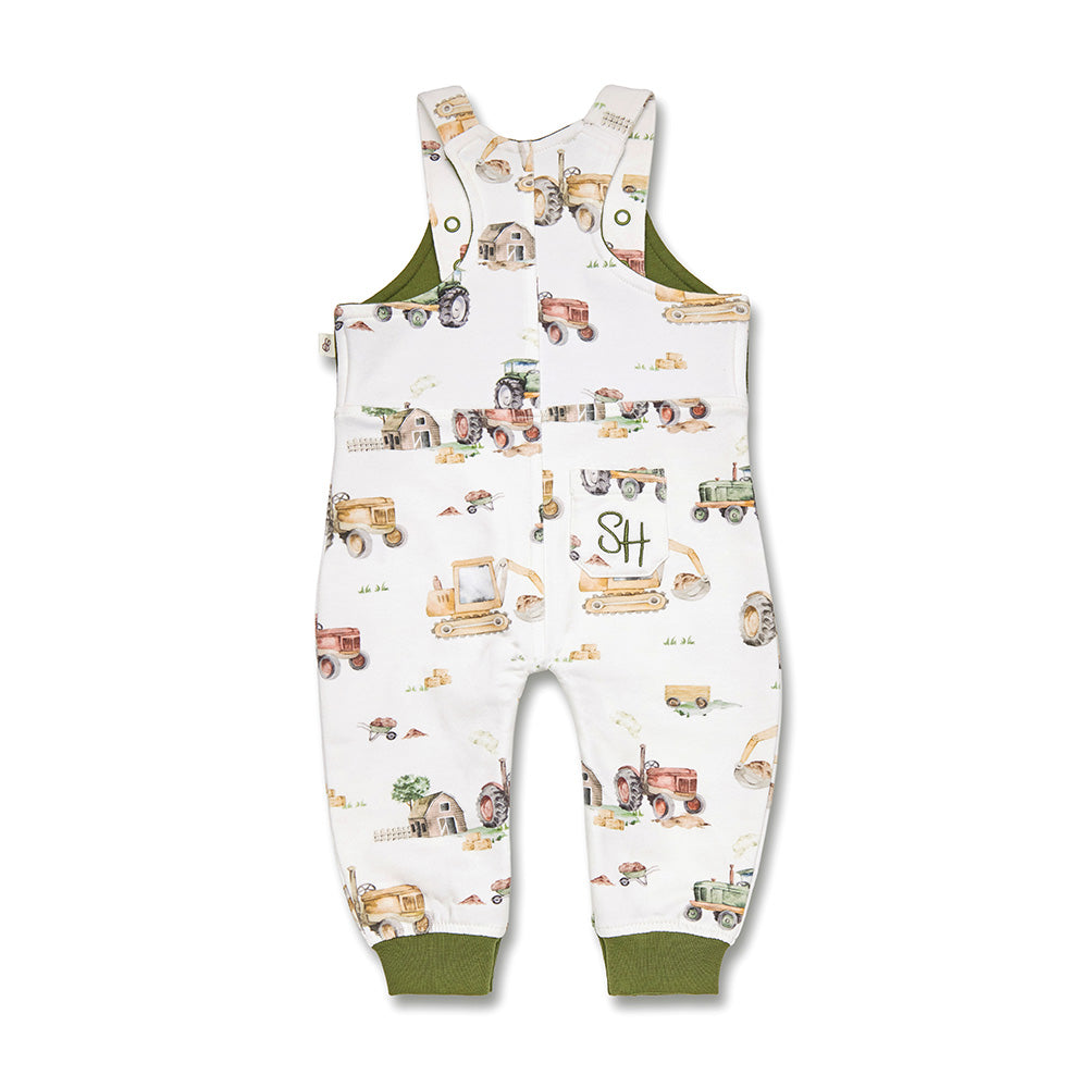 Diggers & Tractors Organic Snuggle Overalls - View 5