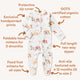 Diggers & Tractors Organic Snuggle Sleepsuit Zip Footie - Thumbnail 4