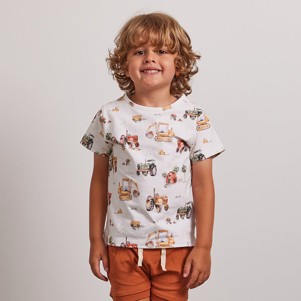 Diggers & Tractors Organic T-Shirt - View 3