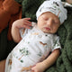Dog Park Short Sleeve Organic Kimono Bodysuit - Thumbnail 3