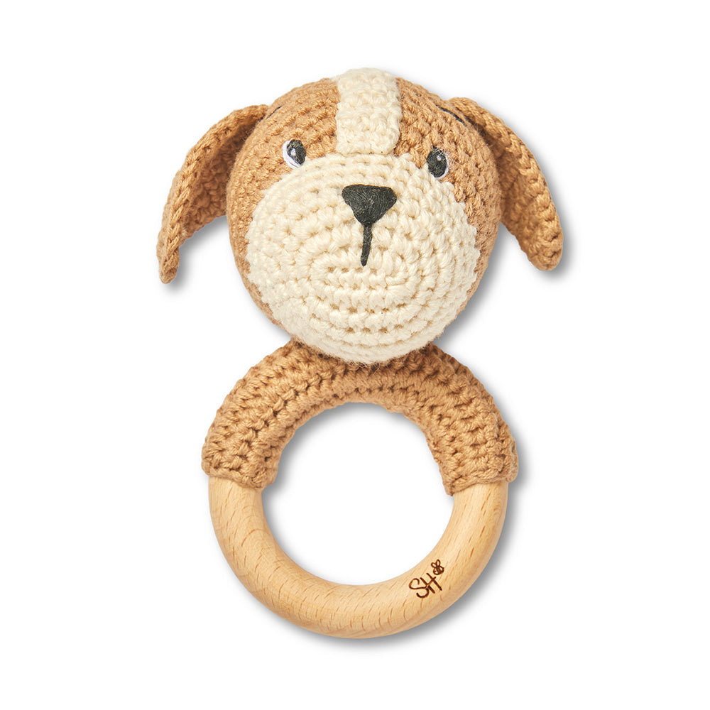 Handmade Dog Crochet Rattle - View 2