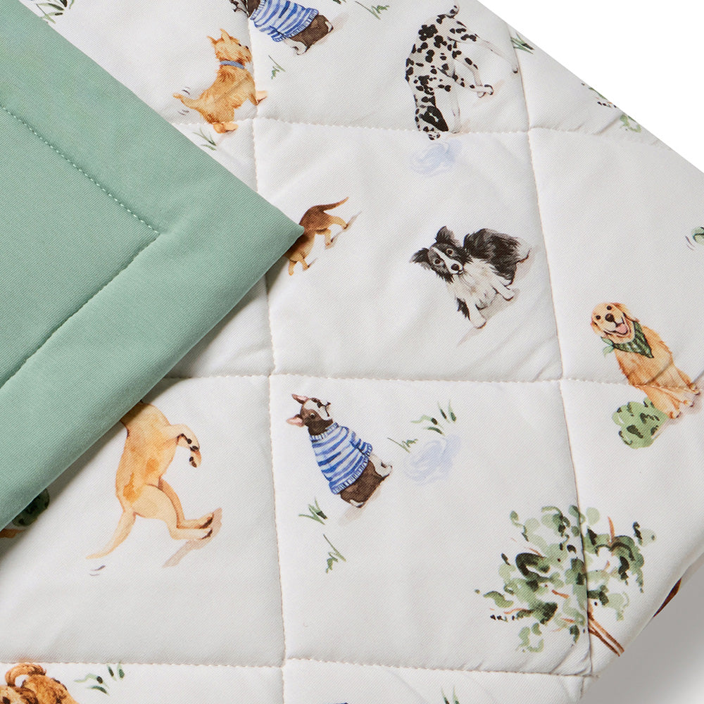 Dog Park Organic Cotton Cot Comforter - View 8