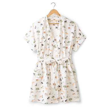 Dog Park Organic Maternity Robe | Snuggle Hunny