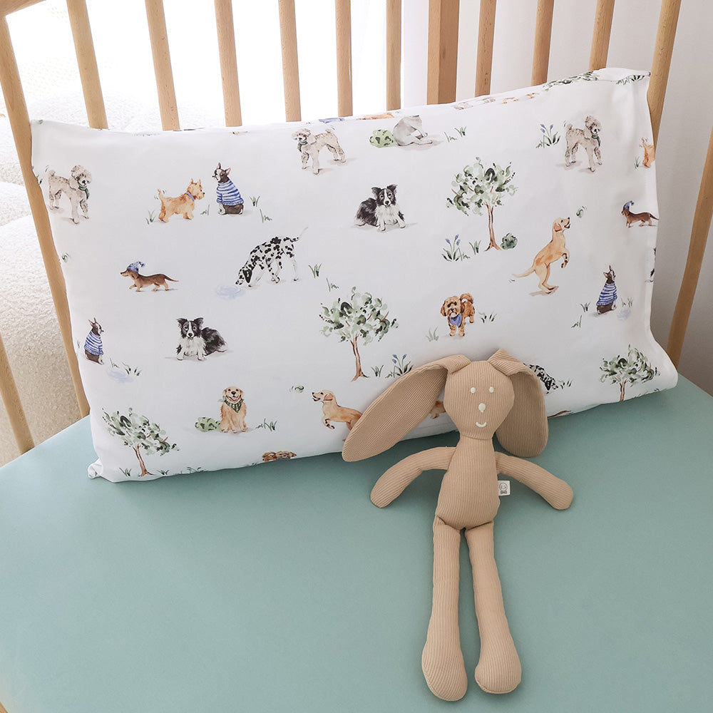 Dog Park Organic Cotton Toddler Pillowcase - View 3