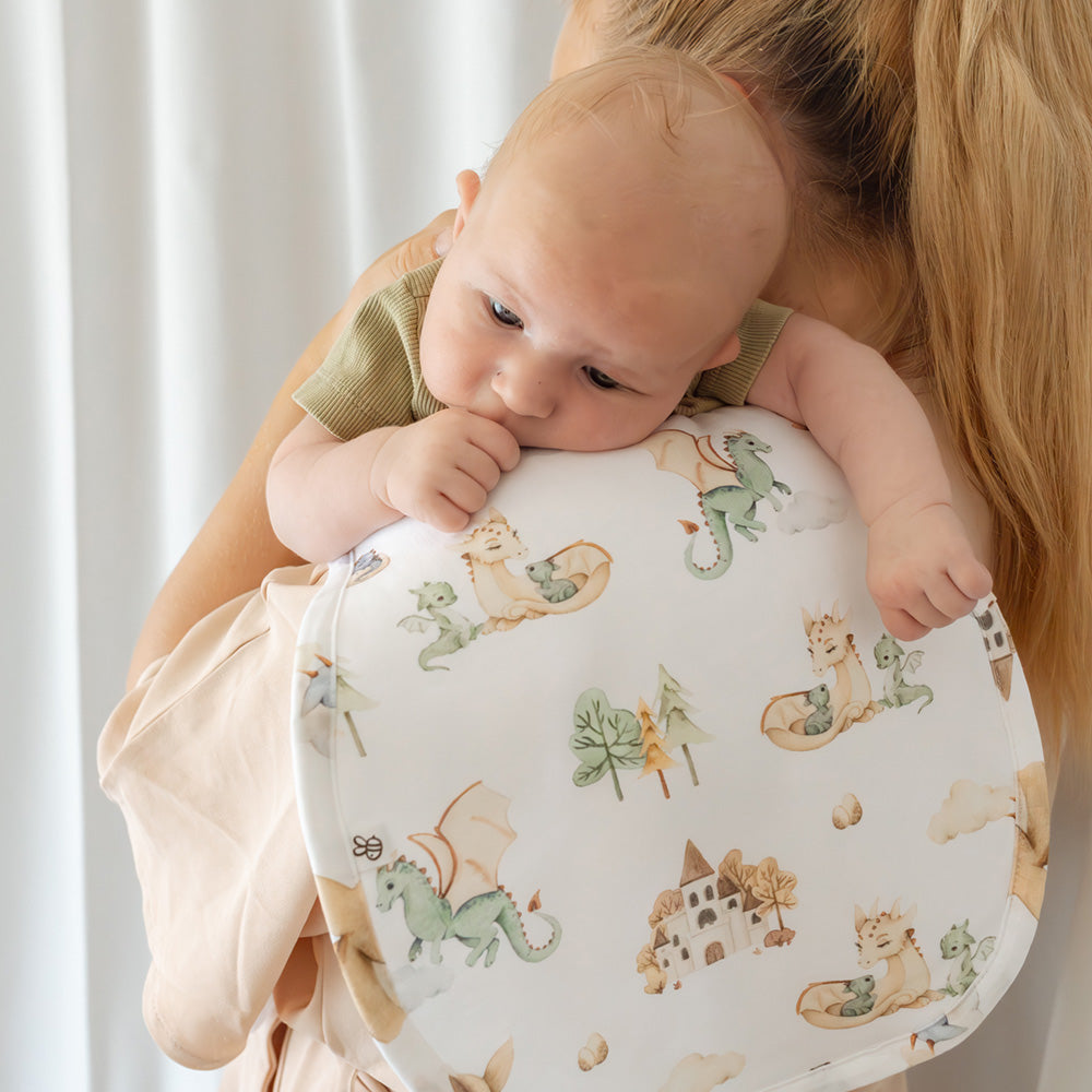 Dragon Organic Cotton Burp Cloth - View 4