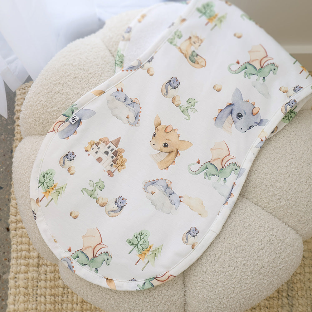 Dragon Organic Cotton Burp Cloth - View 5