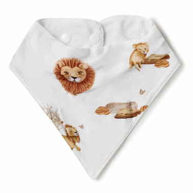 Lion Organic Dribble Bib-Snuggle Hunny