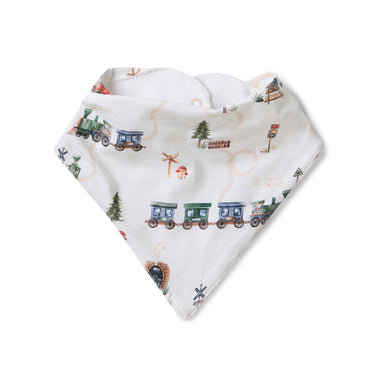 Trains Organic Dribble Bib | Snuggle Hunny