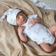 Duck Pond Short Sleeve Organic Kimono Bodysuit - Thumbnail 1