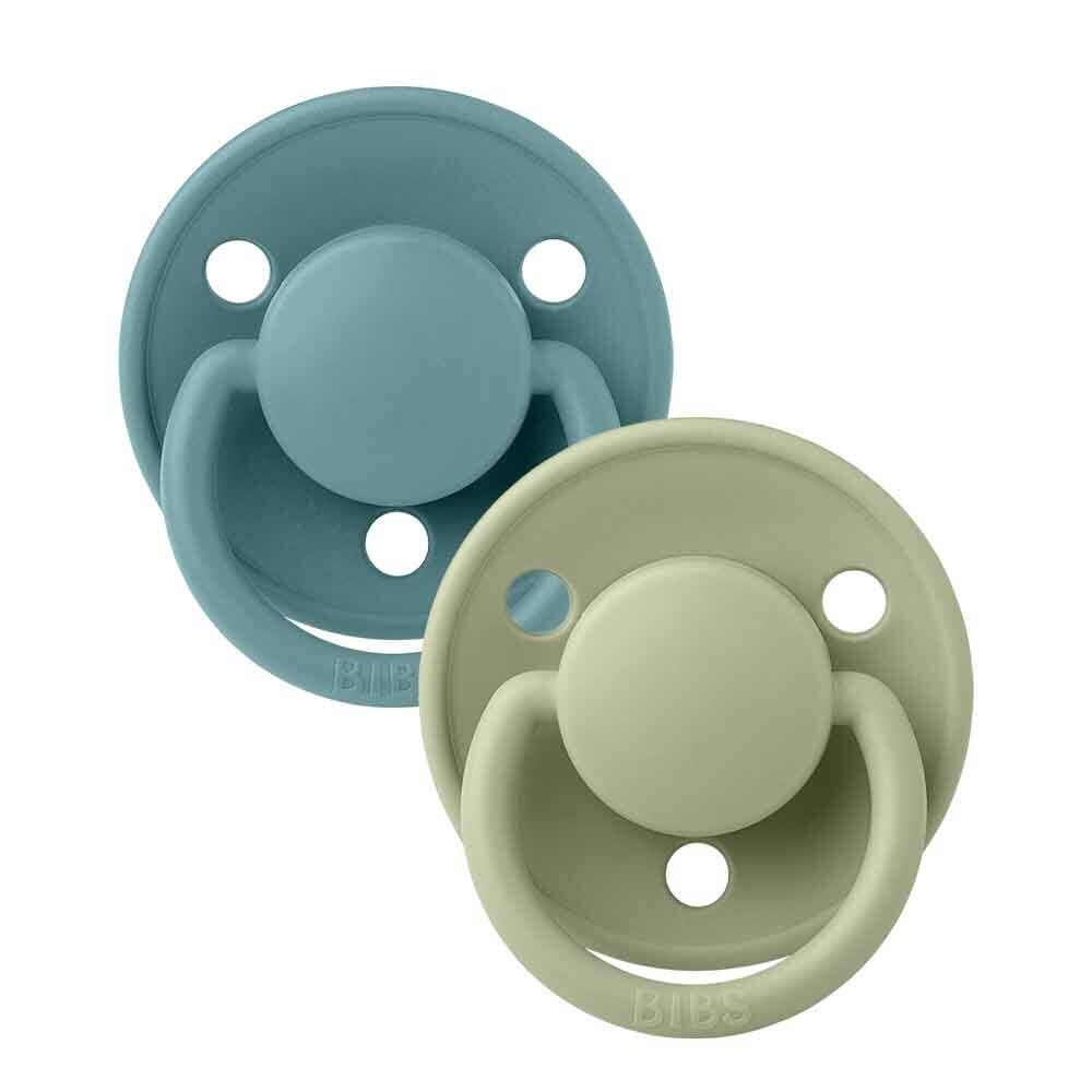 BIBS De Lux Silicone Dummy 2 Pack - Island Sea/ Sage - View 2