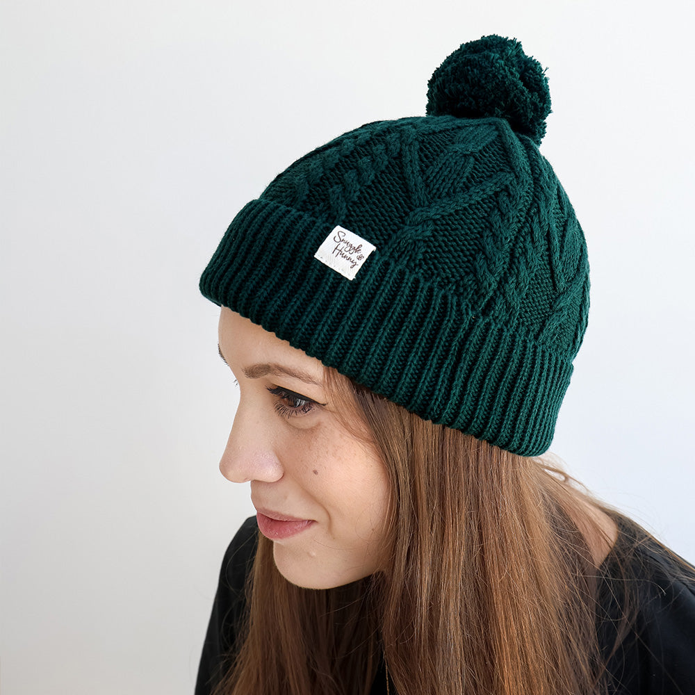 Emerald Organic Adult Knit Beanie - View 5
