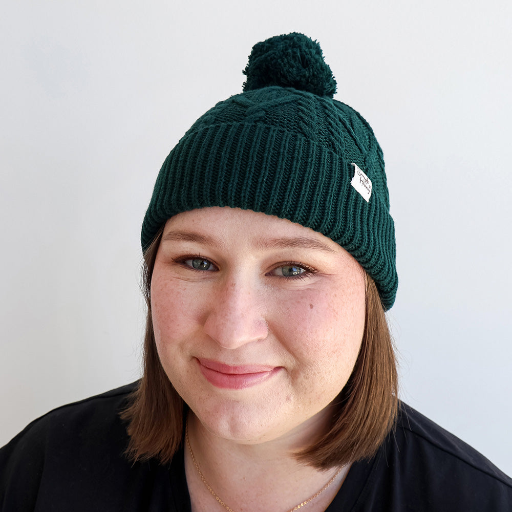 Emerald Organic Adult Knit Beanie - View 1