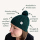 Emerald Organic Adult Knit Beanie - Thumbnail 4