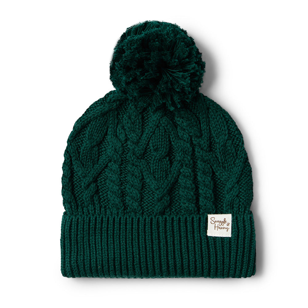 Emerald Organic Baby Knit Beanie - View 2