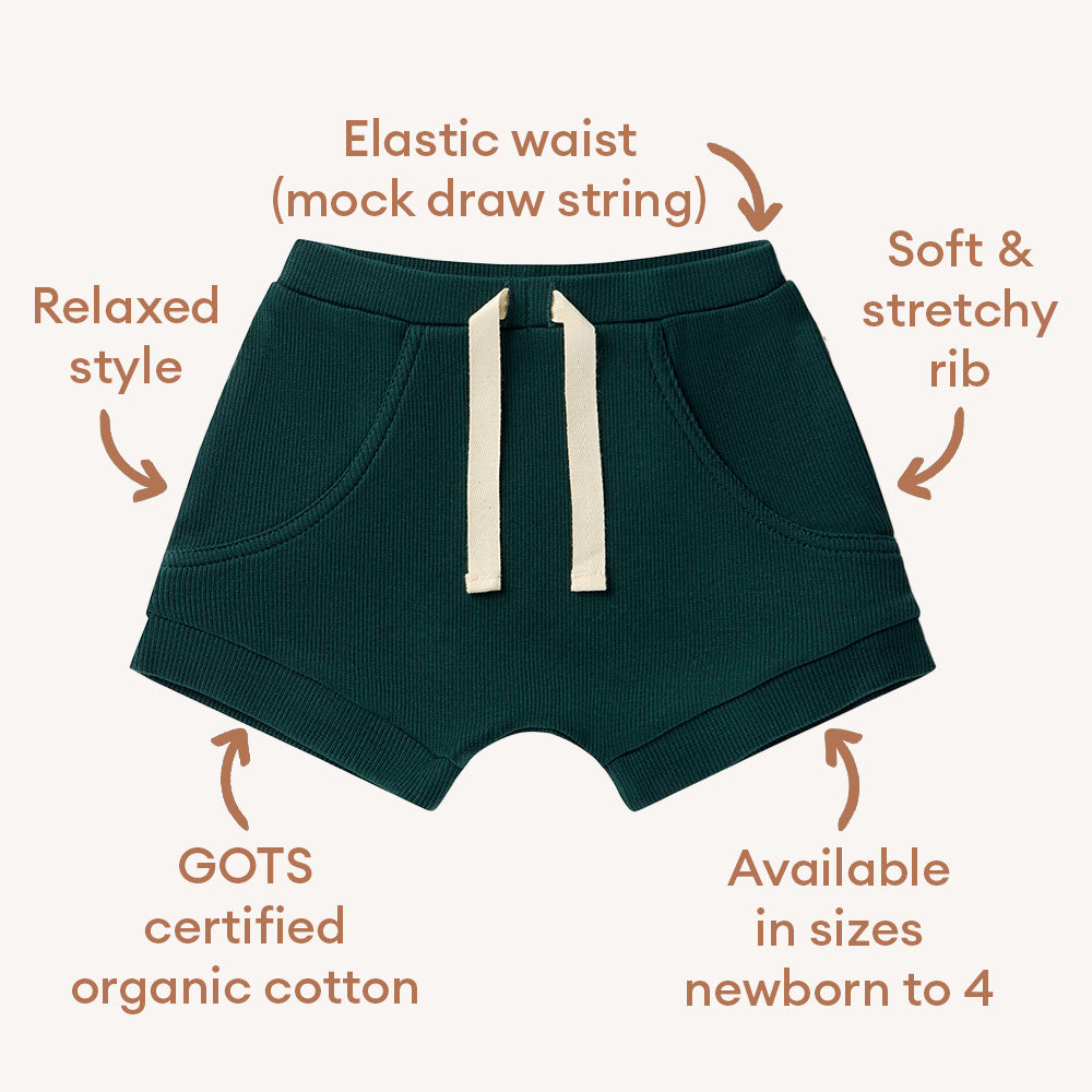 Emerald Organic Shorts - View 5