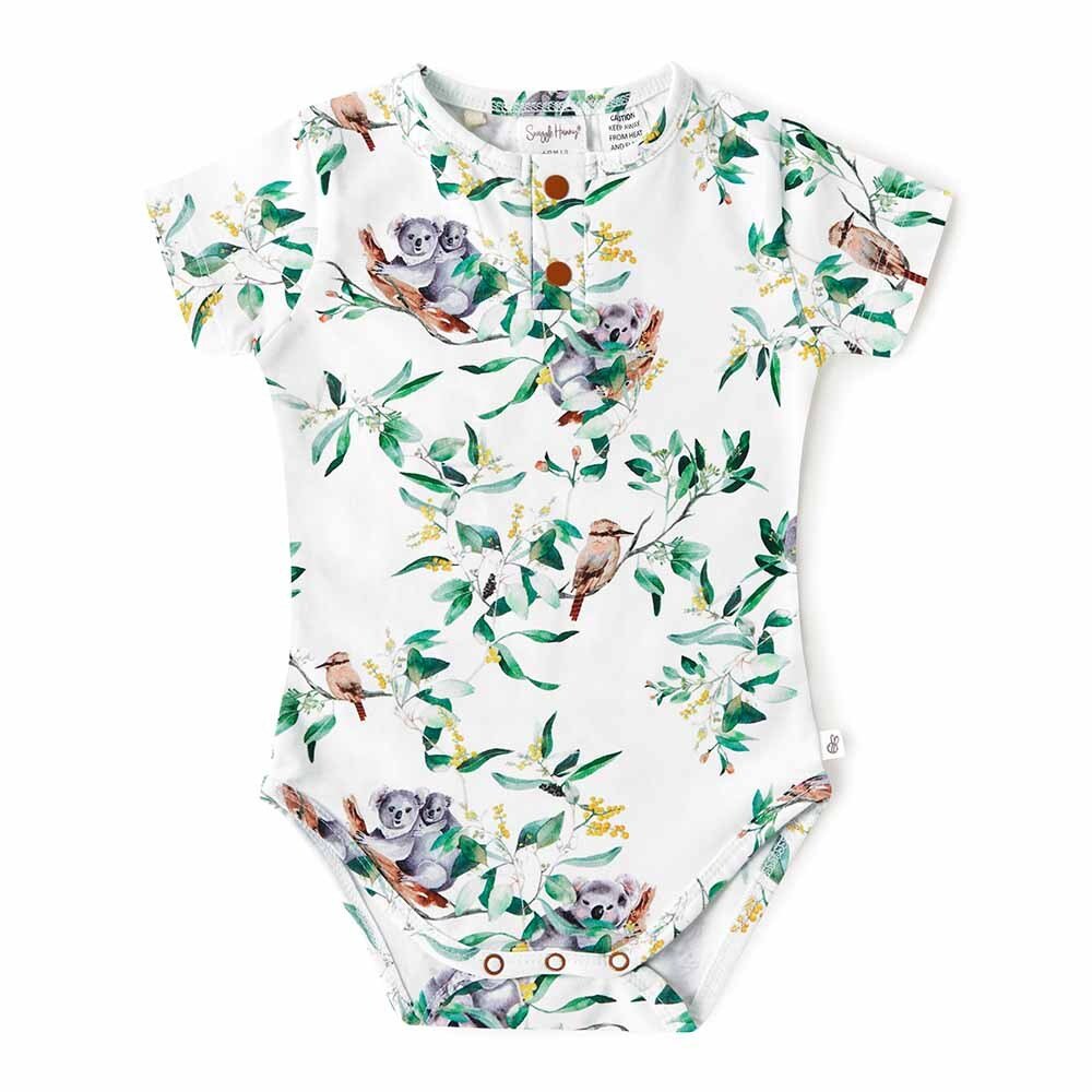 Eucalypt Short Sleeve Organic Bodysuit - View 2