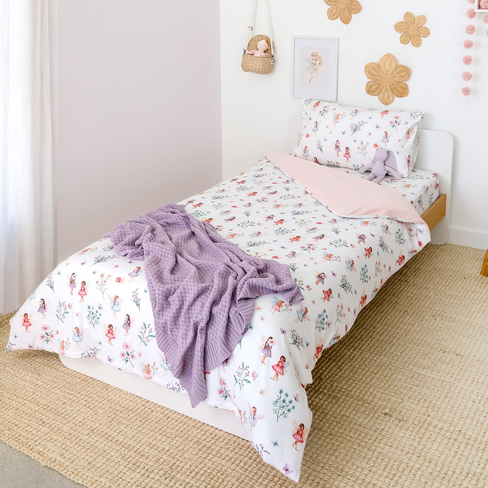 Fairy Garden Organic Cotton Quilt Cover - View 4