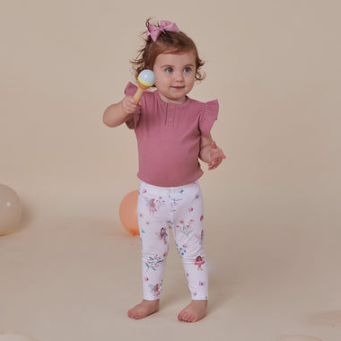 Fairy Garden Organic Leggings | Snuggle Hunny