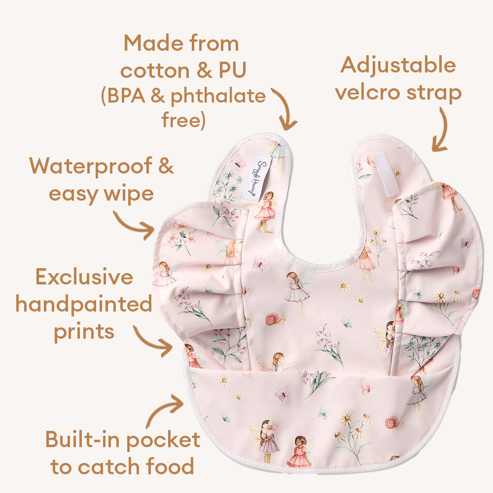 Fairy Dust Frill Snuggle Bib - View 4