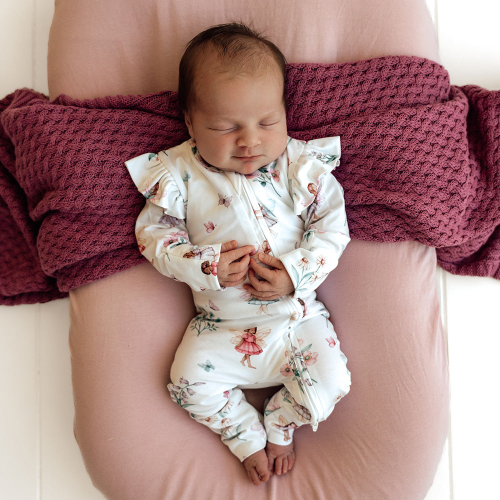 Fairy Garden Organic Snugglesuit Convertible Romper - View 12