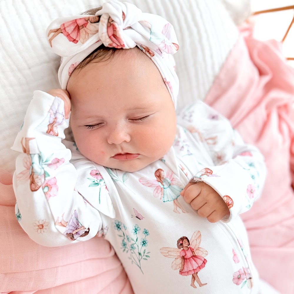 Fairy Garden Organic Snugglesuit Convertible Romper - View 9