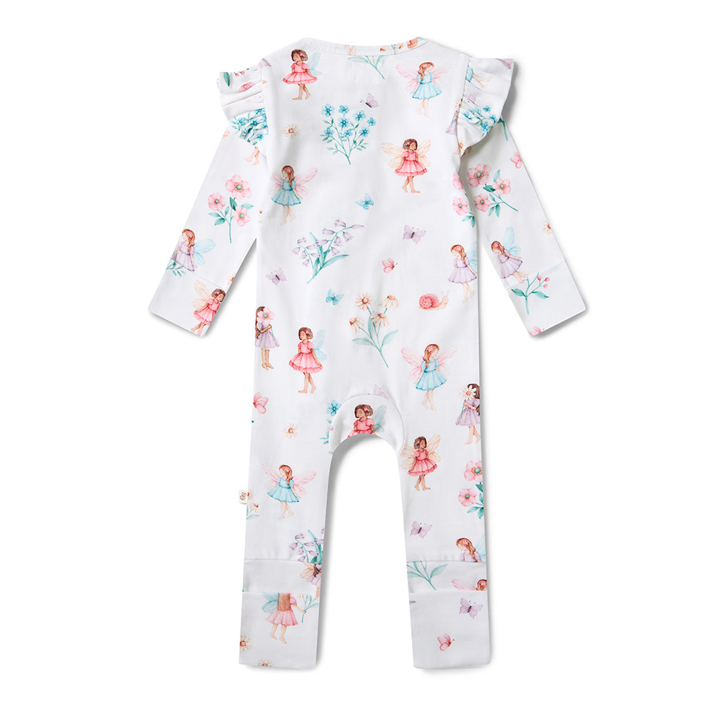 Fairy Garden Organic Snugglesuit Convertible Romper - View 14