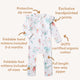 Fairy Garden Organic Snugglesuit Convertible Romper - Thumbnail 8