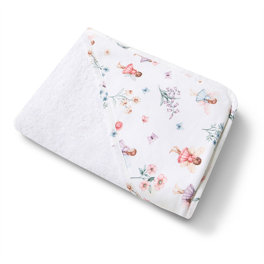 Fairy Garden Organic Baby Towel & Wash Cloth Set - View 3