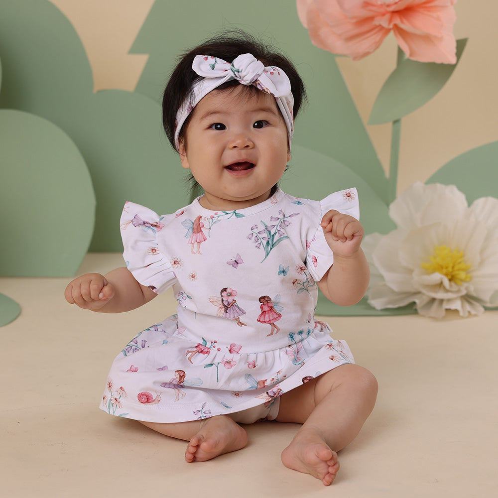 Fairy Garden Short Sleeve Organic Dress - View 11