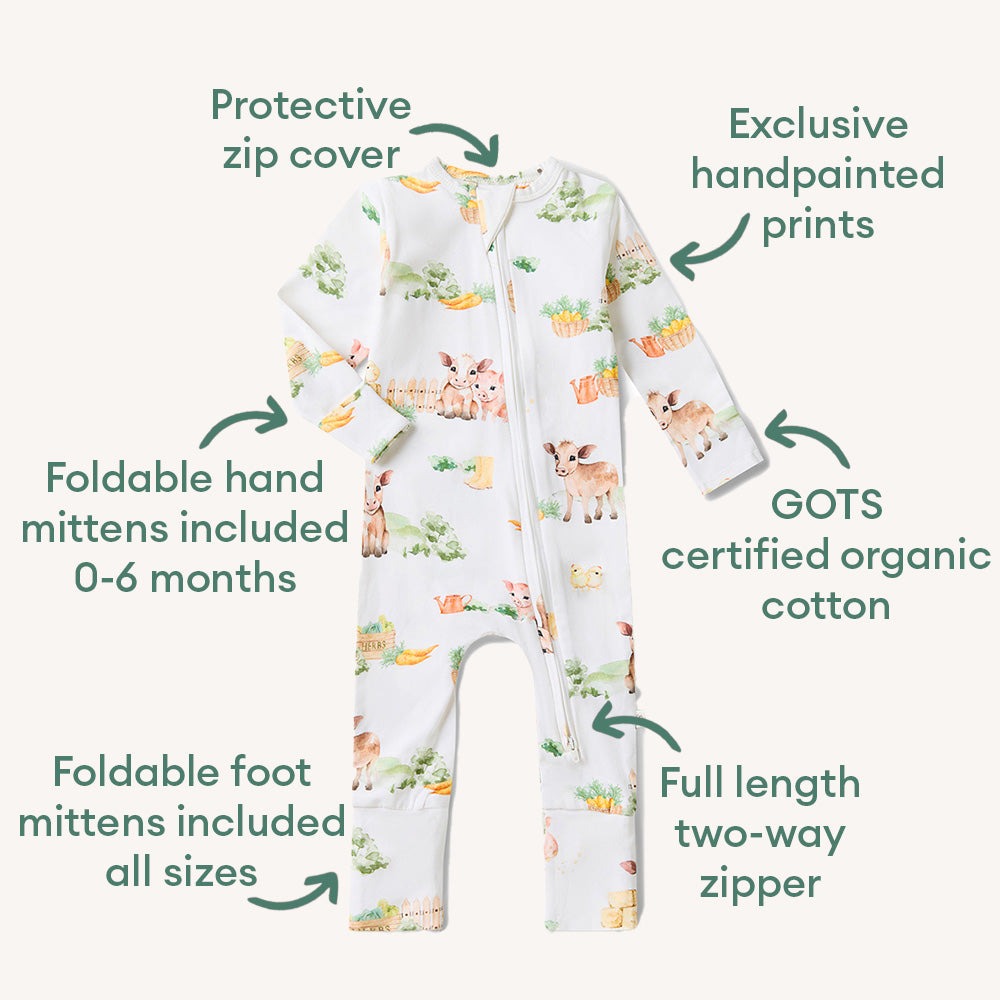 Farm Organic Snugglesuit Convertible Romper - View 4
