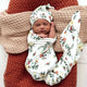 Festive Berry Organic Jersey Wrap & Beanie Set - Limited Edition - Thumbnail 1