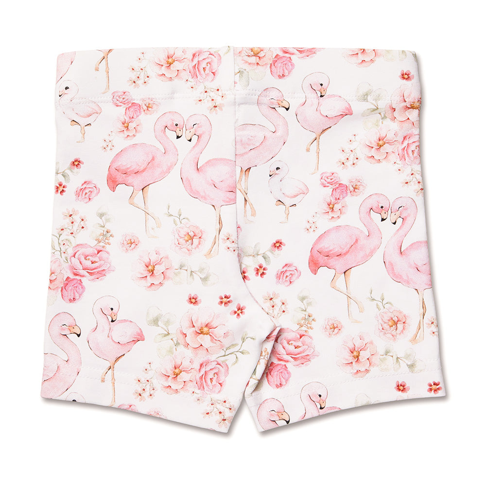 Flamingos Organic Bike Shorts - View 7