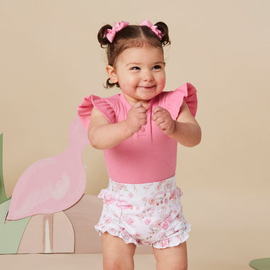 Flamingos Organic Bloomers | Snuggle Hunny
