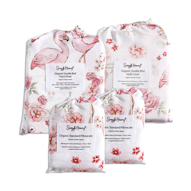 Flamingos Double Bedding Set | Snuggle Hunny