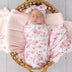 Flamingos Organic Jersey Wrap & Topknot Set | Snuggle Hunny